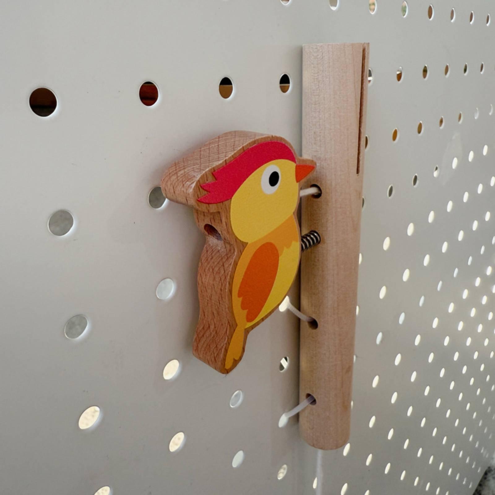 Montessori Wooden Busy Board Toddler - Wooden Busy Board with Pull String