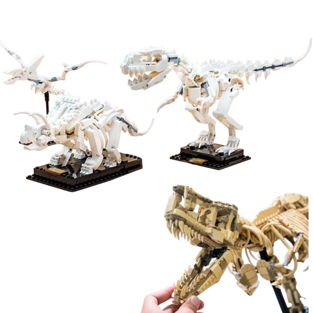 Building Blocks - Dragon Worlds Parks Dinosaurs Fossils Toys