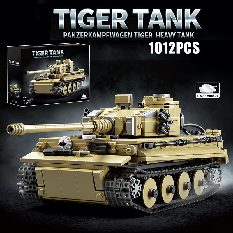 Lego Compatible Military Tank - Military 1000Pcs Germany Tiger Heavy Tank