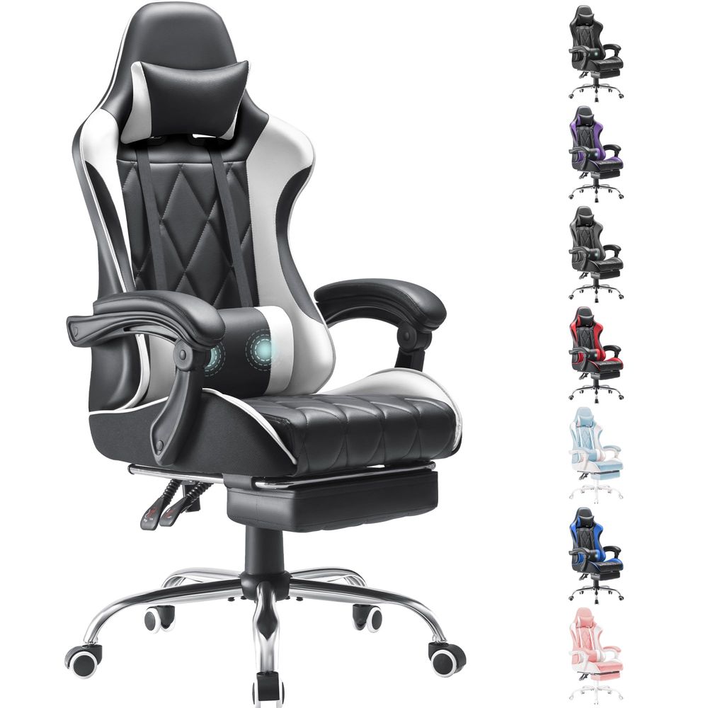 Video Games - Gaming Chair, Computer Chair with Footrest