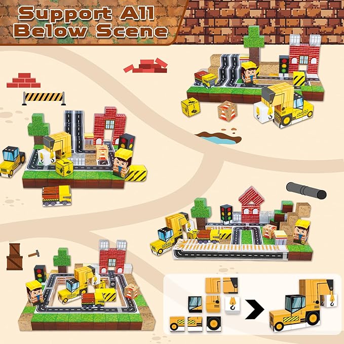 100PCS Magnetic Blocks, Magnet - đánh giá và giá Magnetic Building Tiles Set 100Pcs
