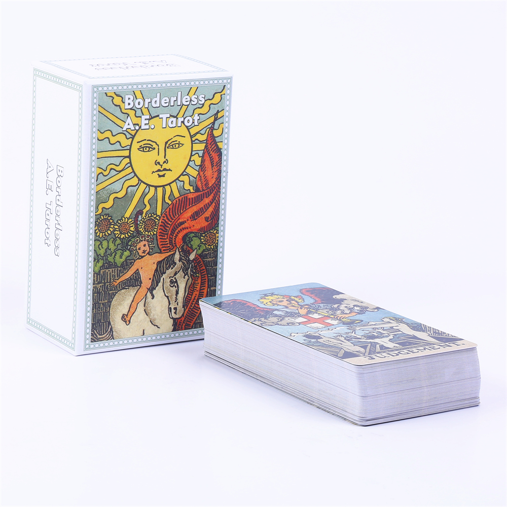 12*7cm Borderless A.E. Tarot D - đánh giá và giá Tarot Cards Deck With Guidebook