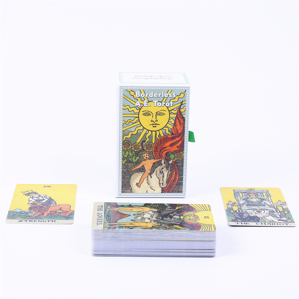 12*7cm Borderless A.E. Tarot D - đánh giá và giá Tarot Cards Deck With Guidebook