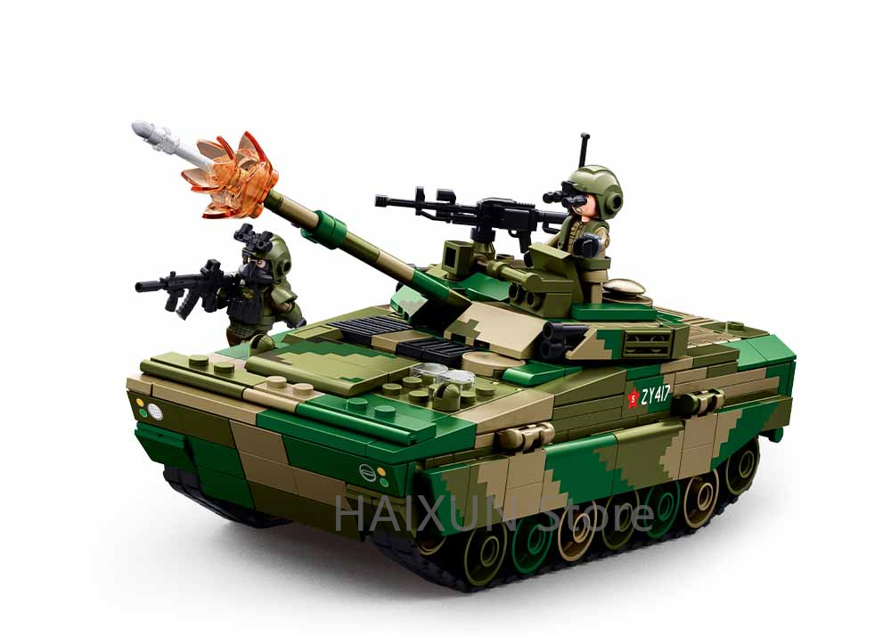 Sluban Building Boy ZBD-04AS A - đánh giá và giá Lego Compatible Military Tank