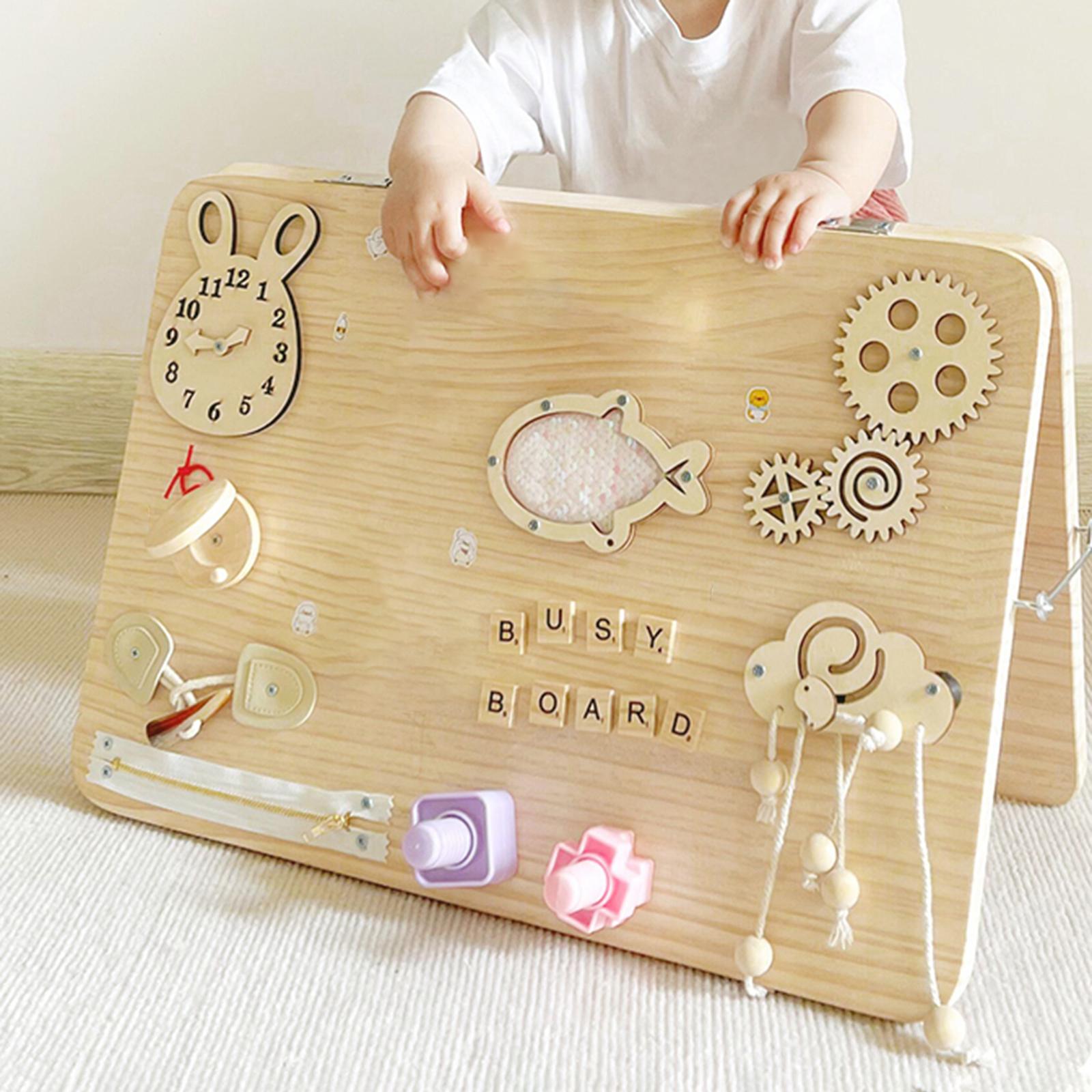 Wooden Montessori Busy Board P - đánh giá và giá Montessori Wooden Busy Board Toddler