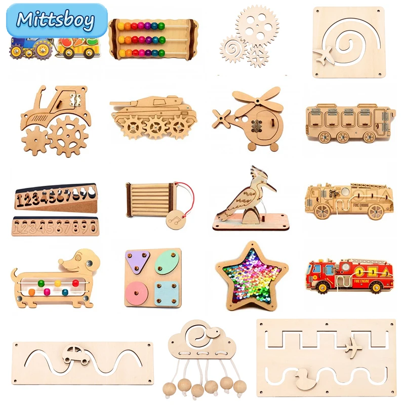 DIY Busy Board Montessori Hot  - đánh giá và giá Montessori Wooden Busy Board Toddler