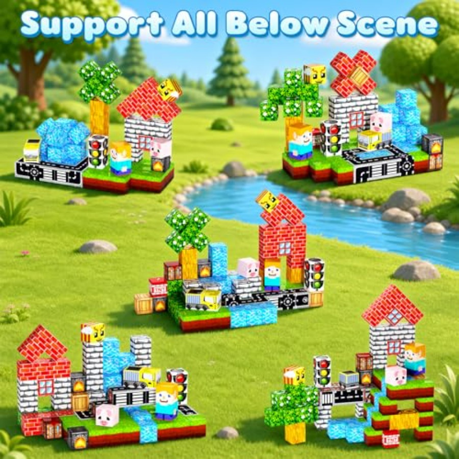 100PCS Magnetic Blocks, 0.8 in - đánh giá và giá Magnetic Building Tiles Set 100Pcs