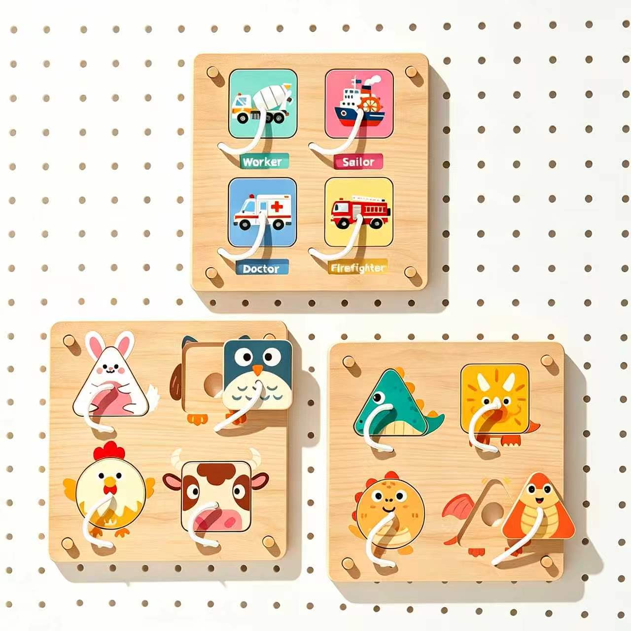 Montessori Wooden Busy Board D - đánh giá và giá Montessori Wooden Busy Board Toddler
