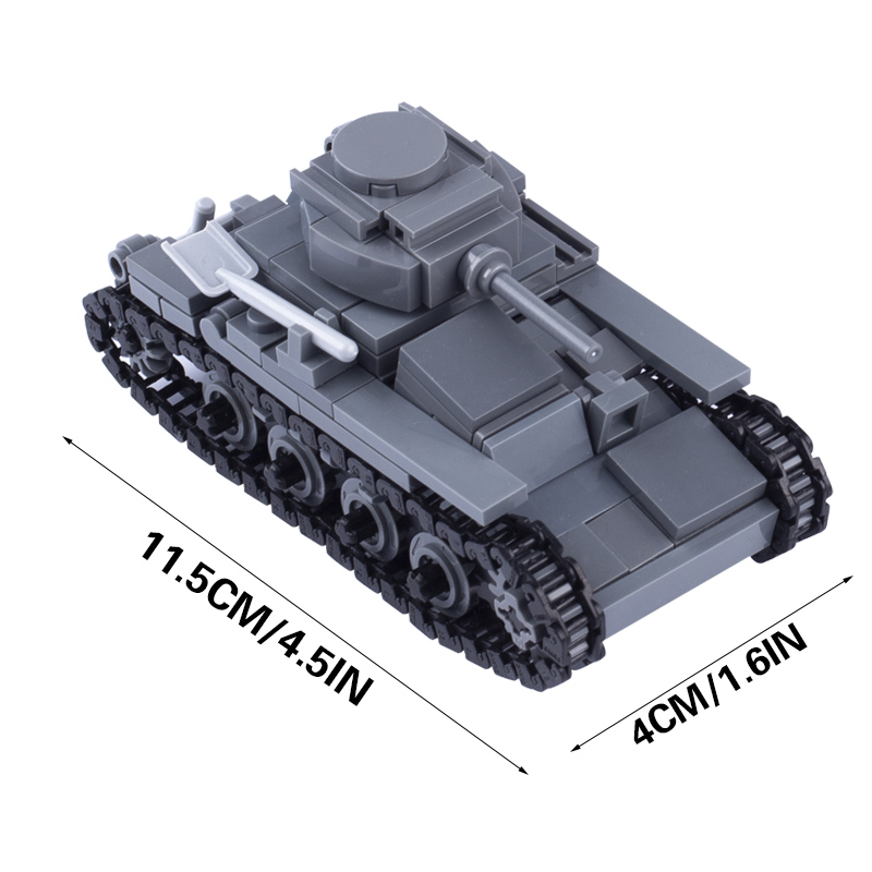 WW2 Nhật Bản Quân Đội Khối Xây - đánh giá và giá Lego Compatible Military Tank