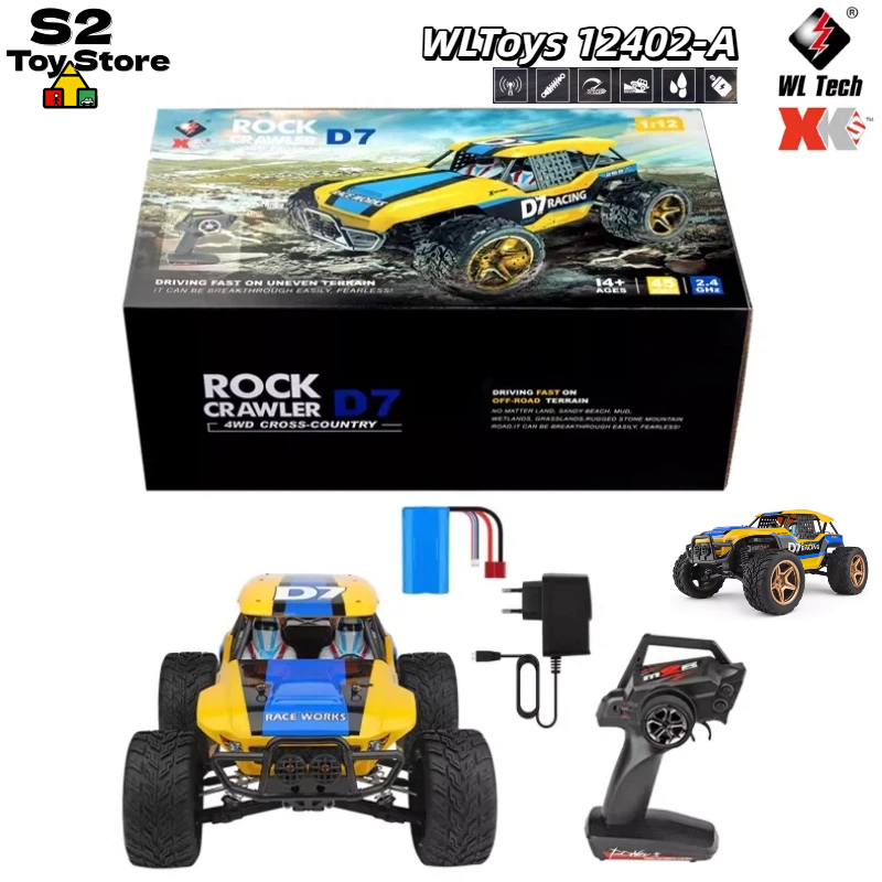 Wltoys 12402-A D7 Rock Crawler - đánh giá và giá Rc Drift Car 1 24 Scale 4Wd