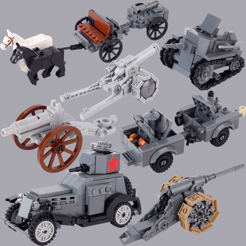 WW1 Italian Soviet Military Ta - đánh giá và giá Lego Compatible Military Tank